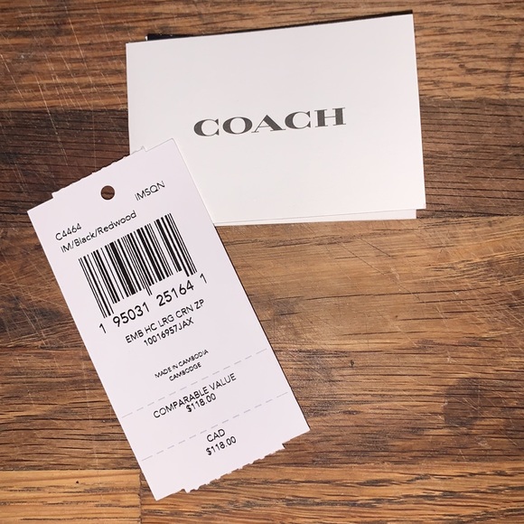 Coach leather Horse & Carriage Large Corner Zip - Picture 6 of 6